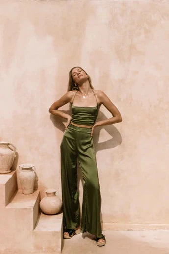 Zaia Trousers Olive - essenTIALS Bali