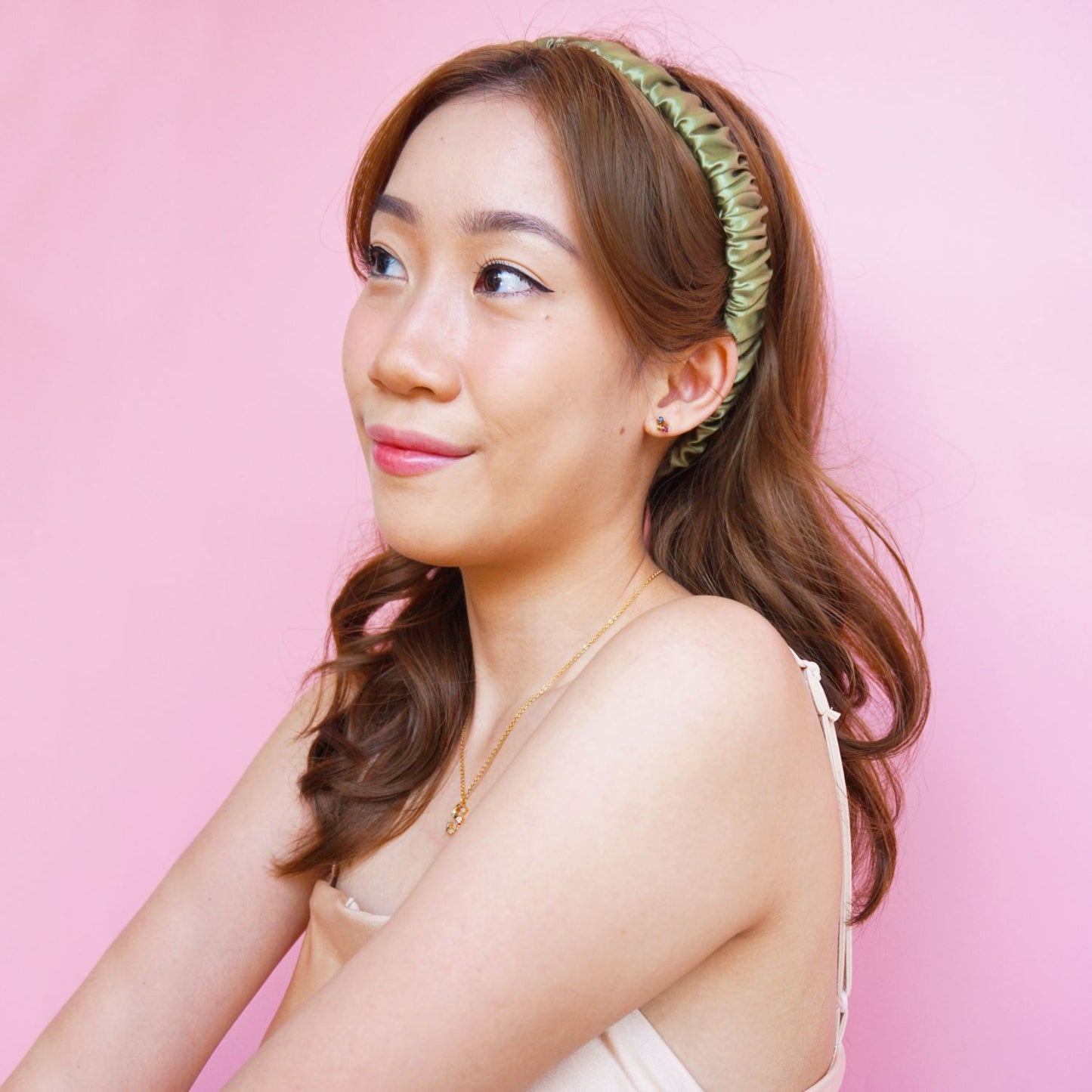 Dreamy Headband Scrunchies -Matcha - essenTIALS Bali