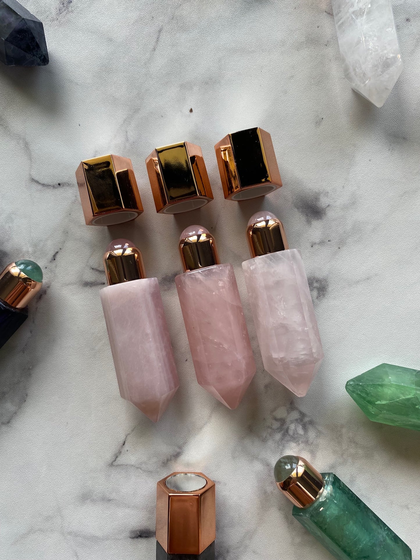 Crystal Roll On Rose Quartz - essenTIALS Bali