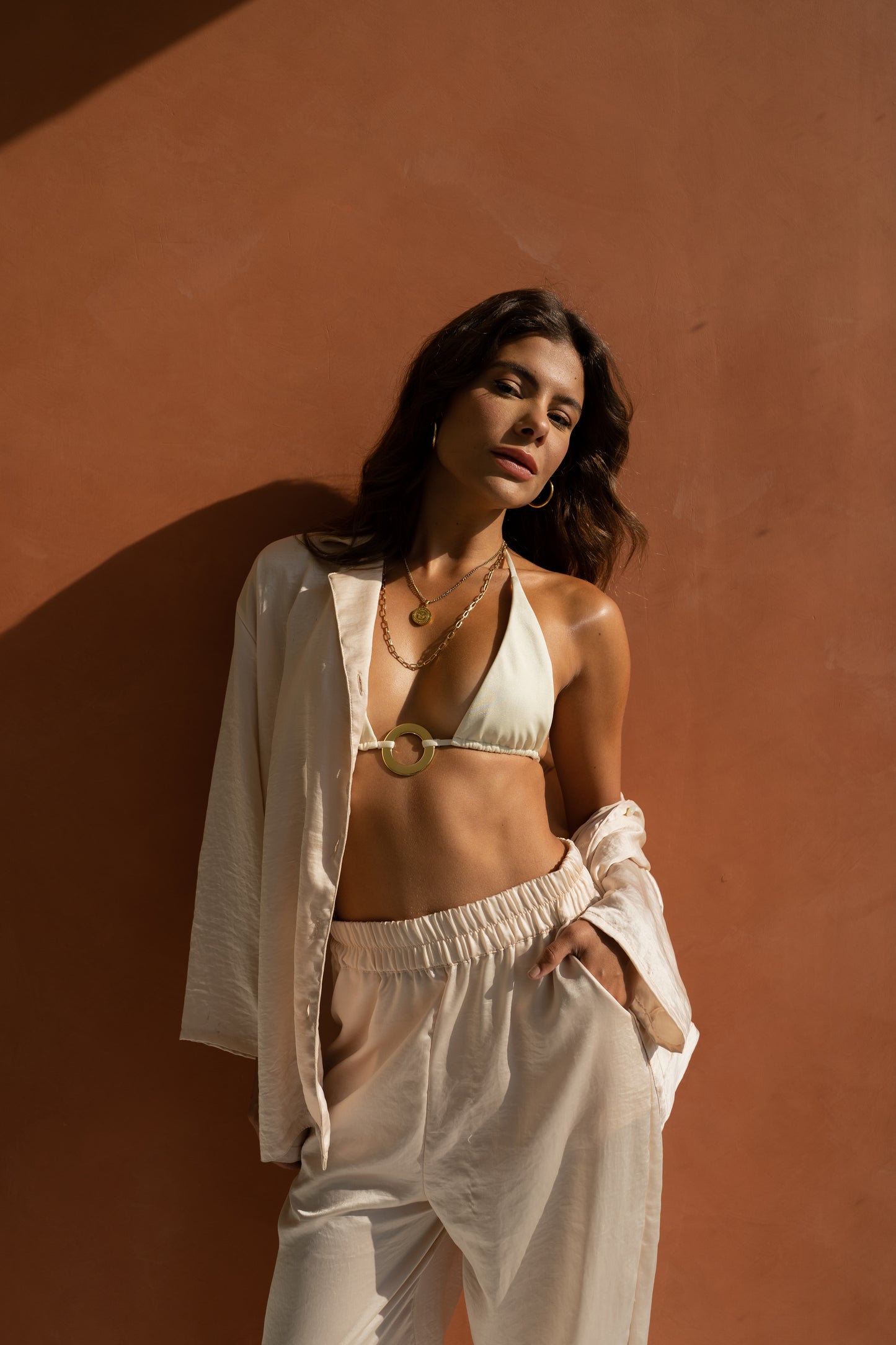 SHIBUI Concepts - Inana Oversized Blouse Pearl
