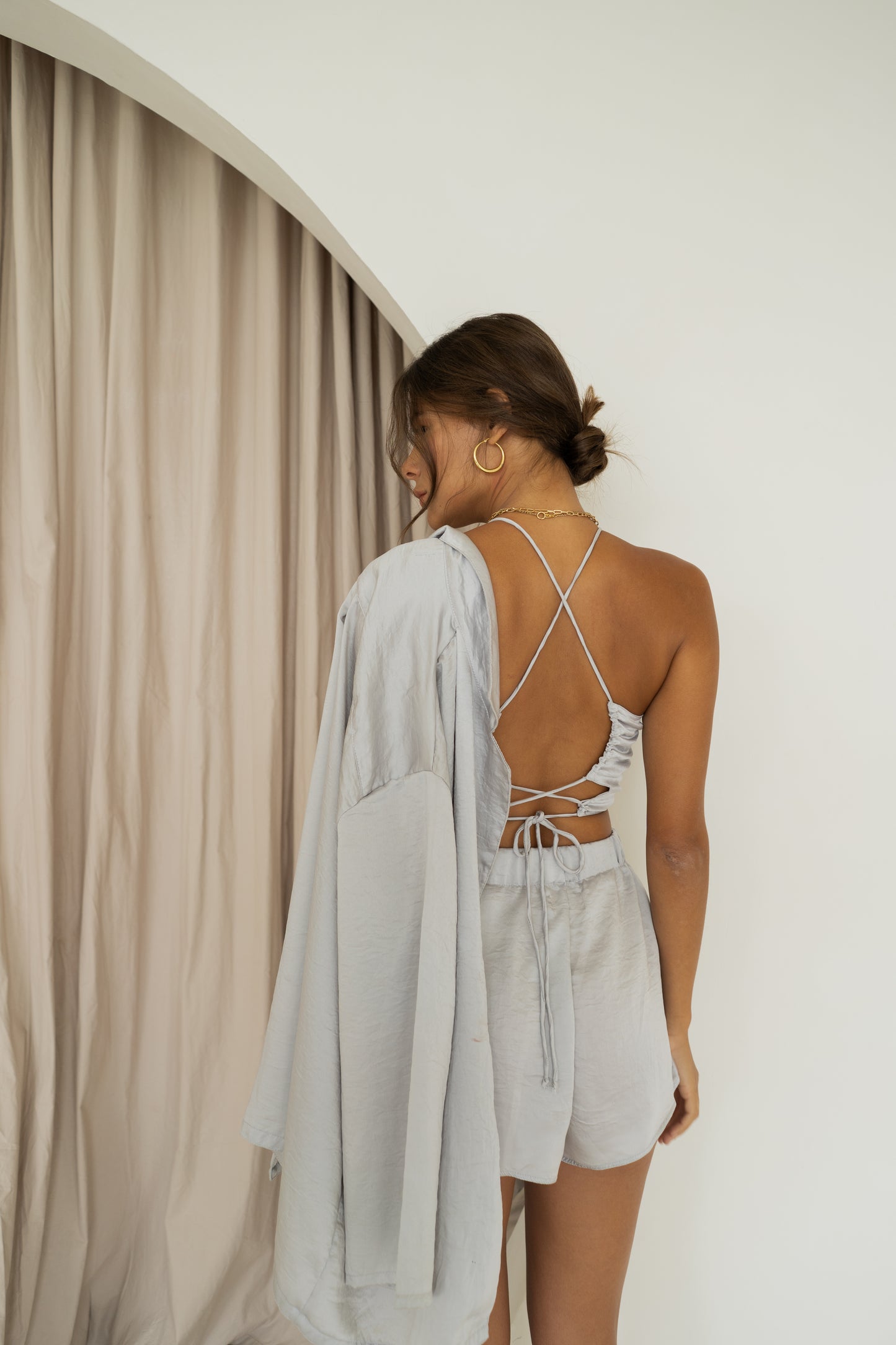 SHIBUI Concepts - Inana String Crop Top Moonlight