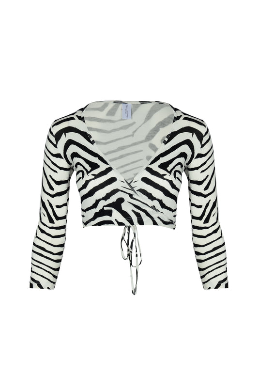 Sia Wrap Top Tiger Print - essenTIALS Bali