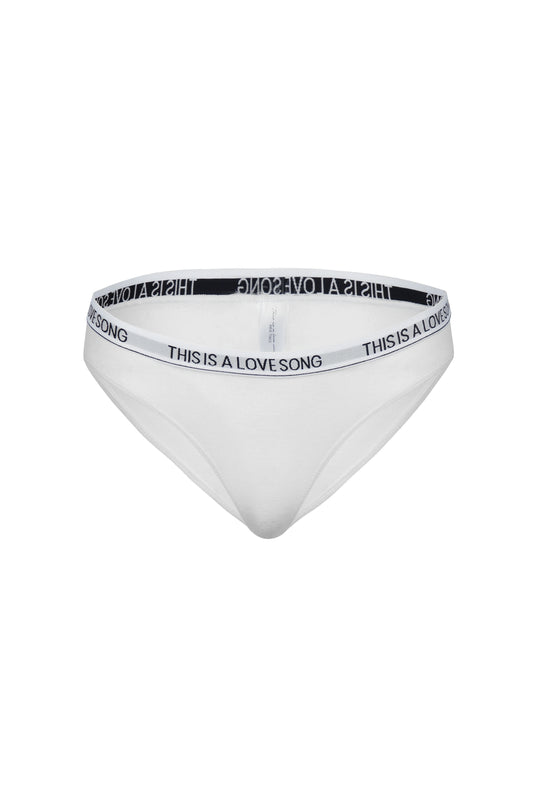 Hi-Cut Underwear  White - essenTIALS Bali