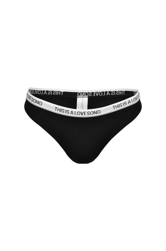 Hi-Cut Underwear  Black - essenTIALS Bali