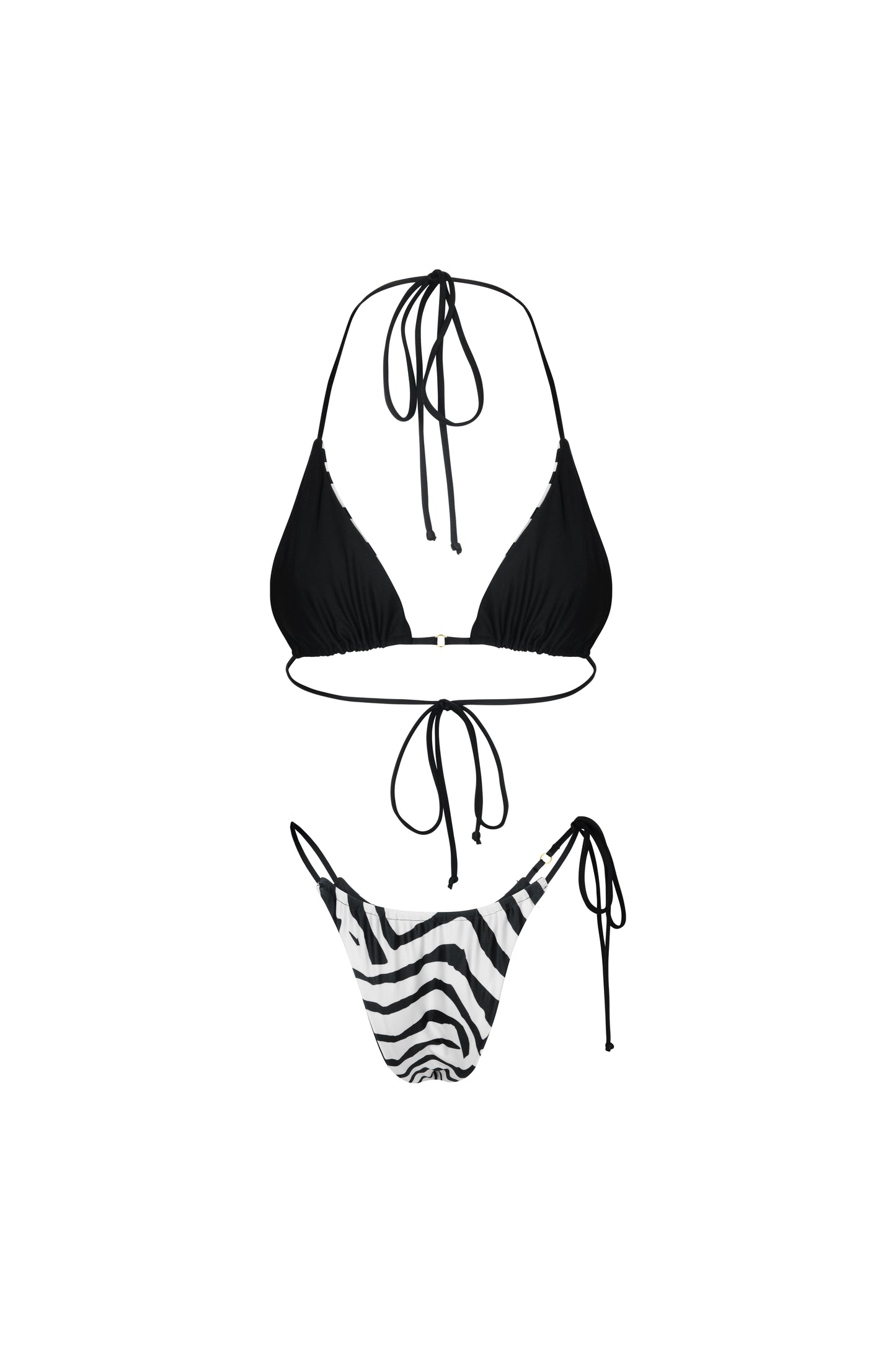 Xena Triangle Bottom Reversible Tiger Print - essenTIALS Bali