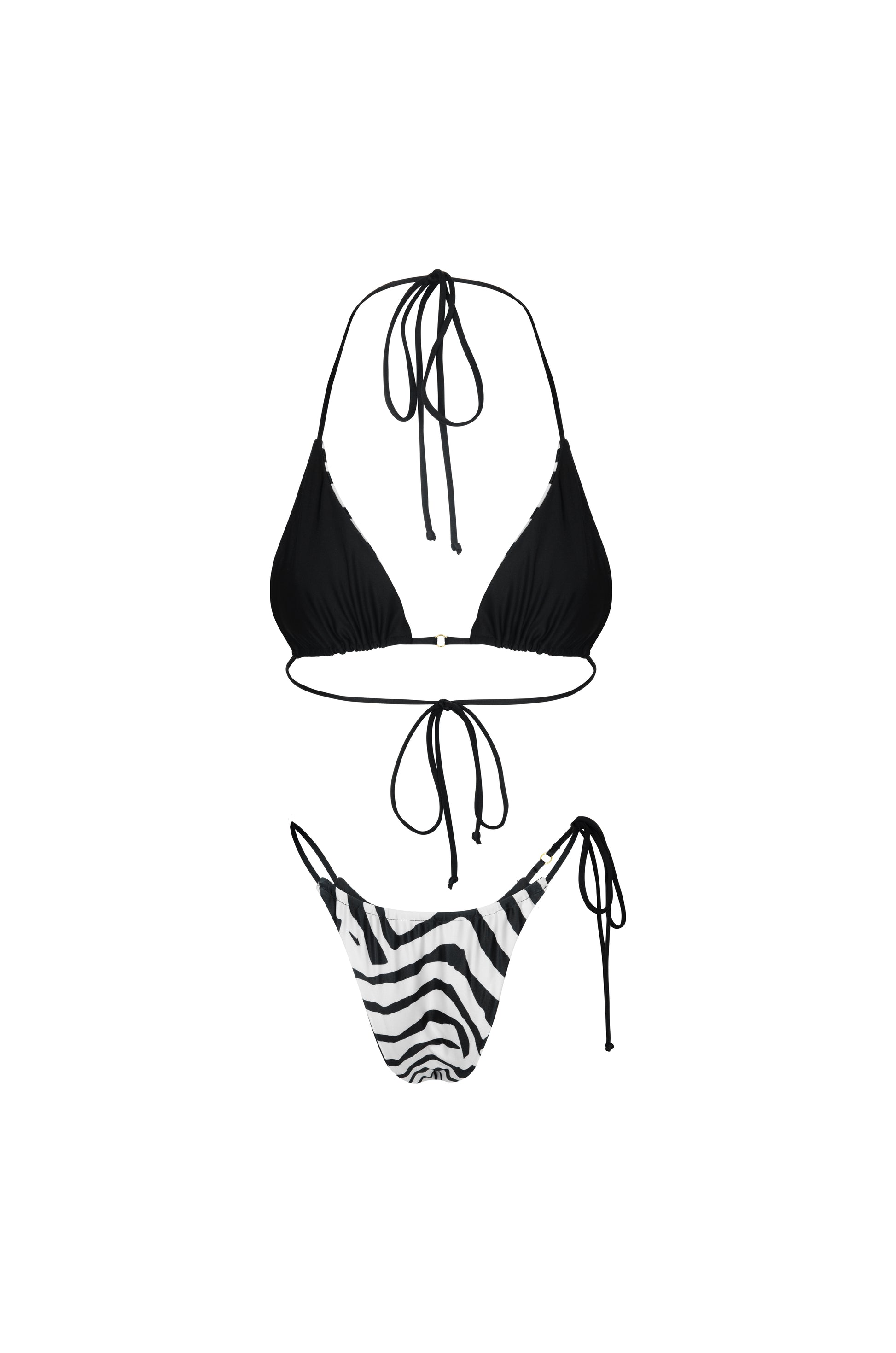 Xena Triangle Bottom Reversible Tiger Print - essenTIALS Bali