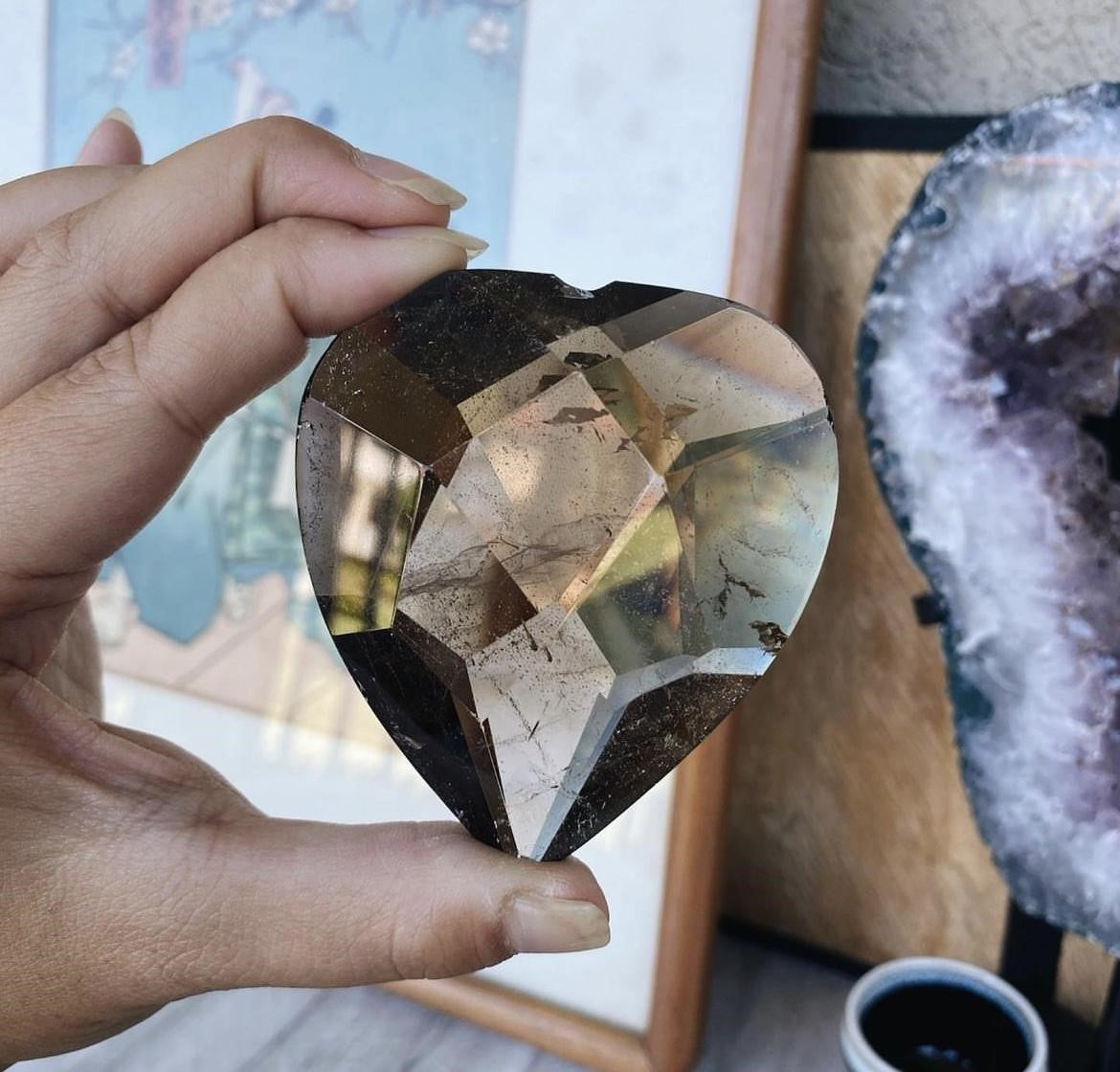 Smoky Quartz Hearts - essenTIALS Bali