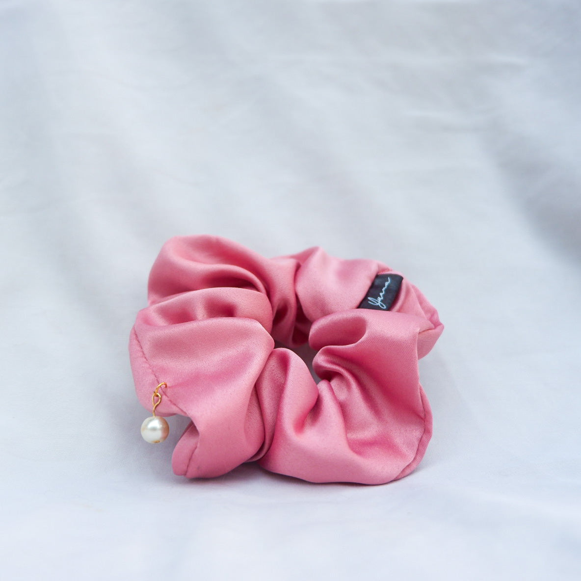 Pearl Satin Scrunchie Pink - essenTIALS Bali