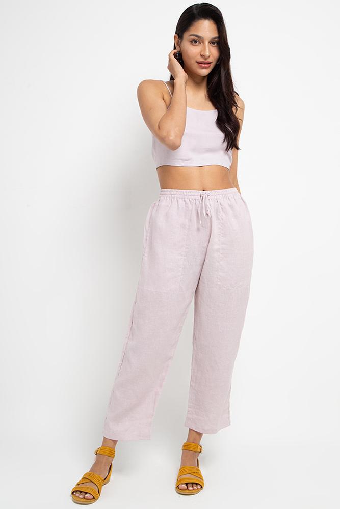 THIS IS A LOVE SONG - Cora Linen Pants Lilac