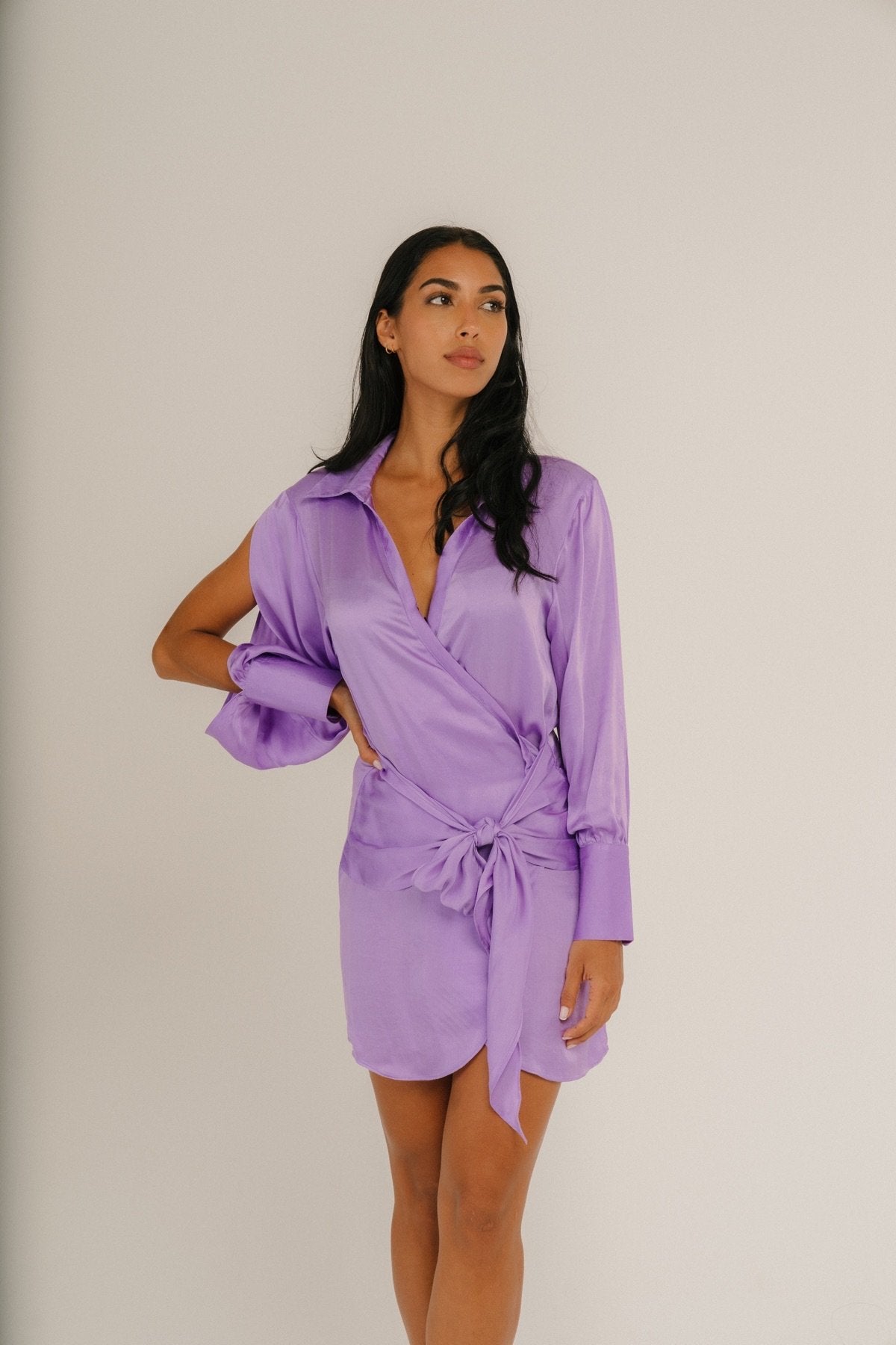 THIS IS A LOVE SONG - Serene Shirt Dress Lilac