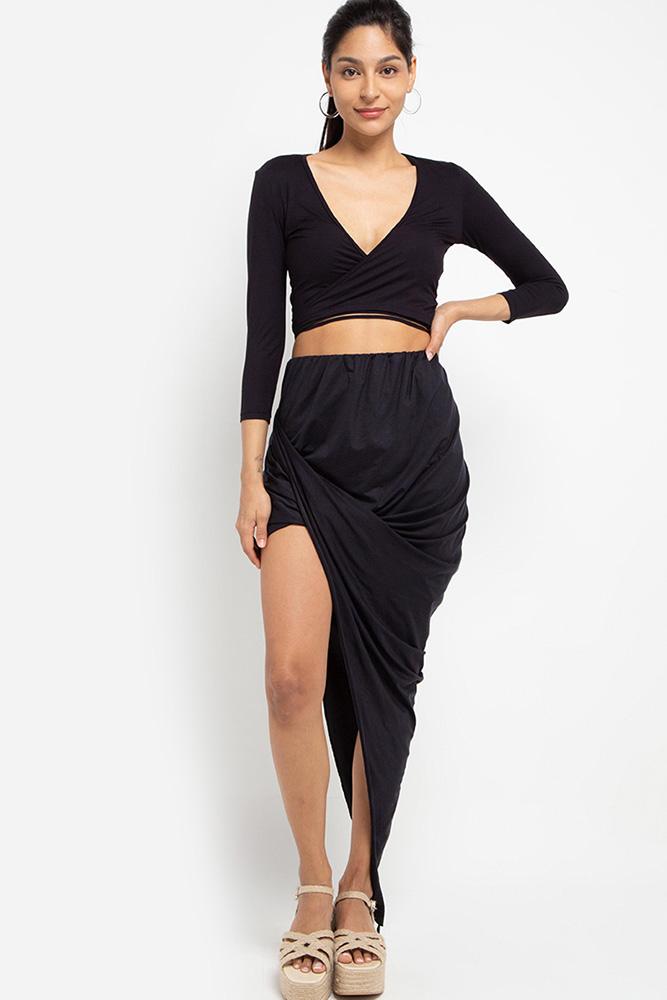 THIS IS A LOVE SONG - Sia Wrap Skirt Midnight