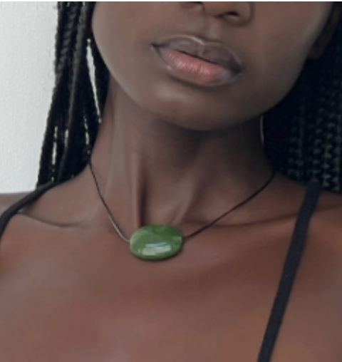 Green Glass Oval - essenTIALS Bali