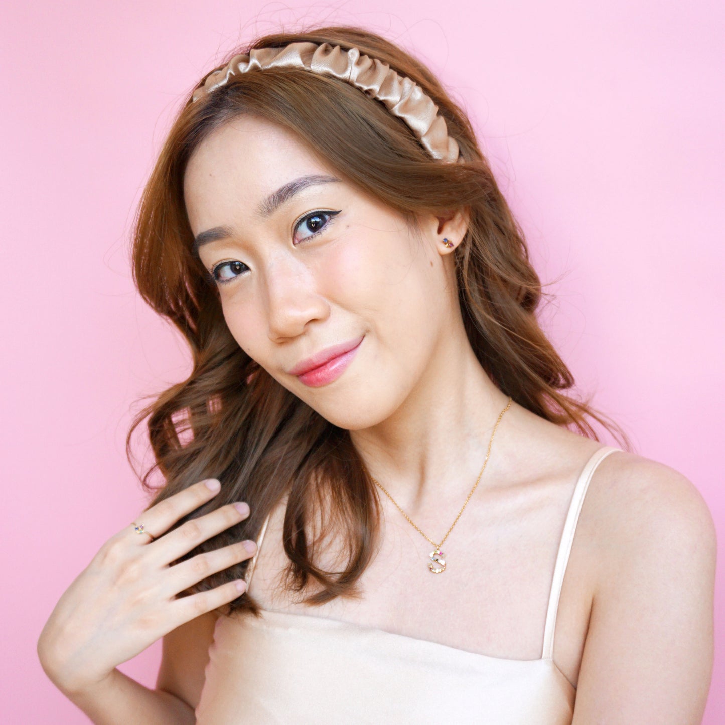 Dreamy Headband Scrunchies -Champagne - essenTIALS Bali