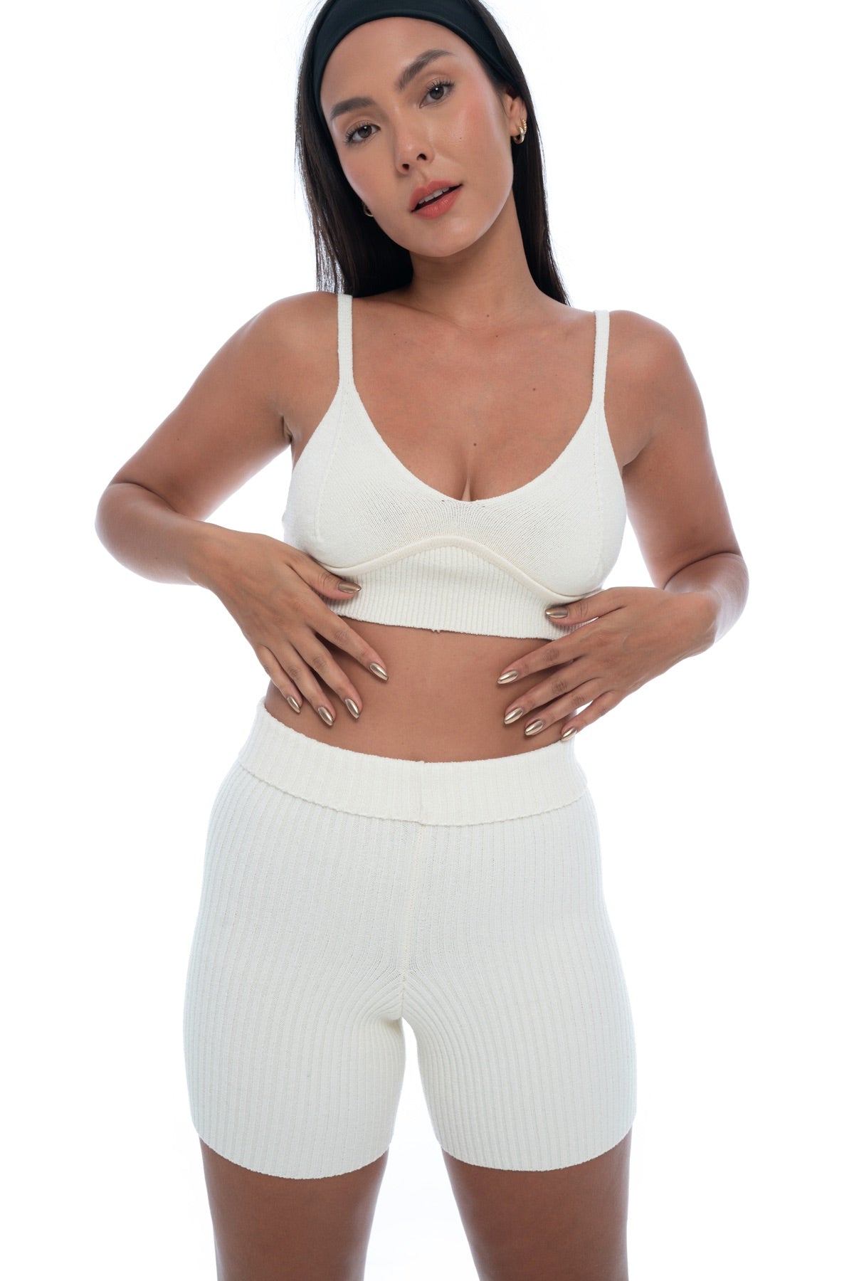 Gaia Bike Shorts Bone - essenTIALS Bali