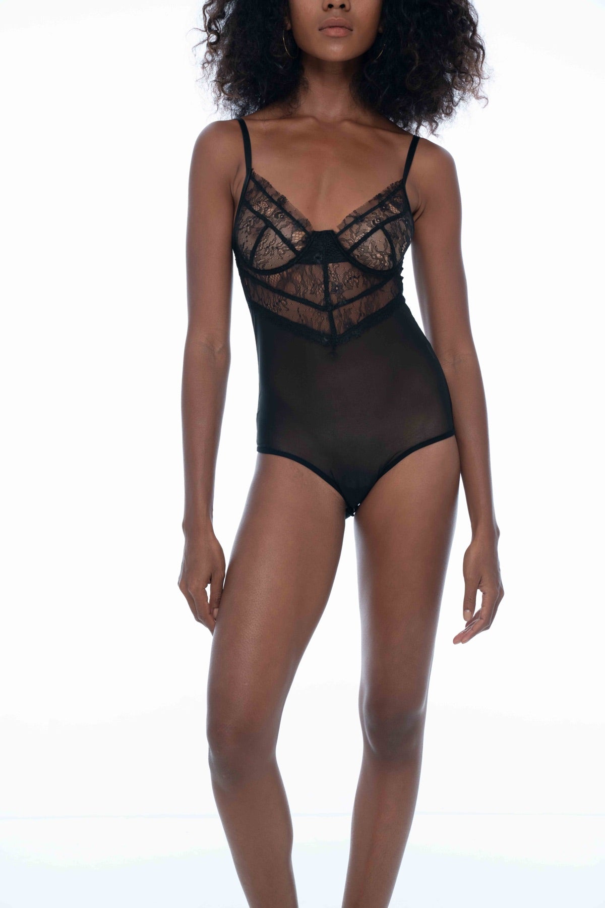 Rosalie Bodysuit Black - essenTIALS Bali