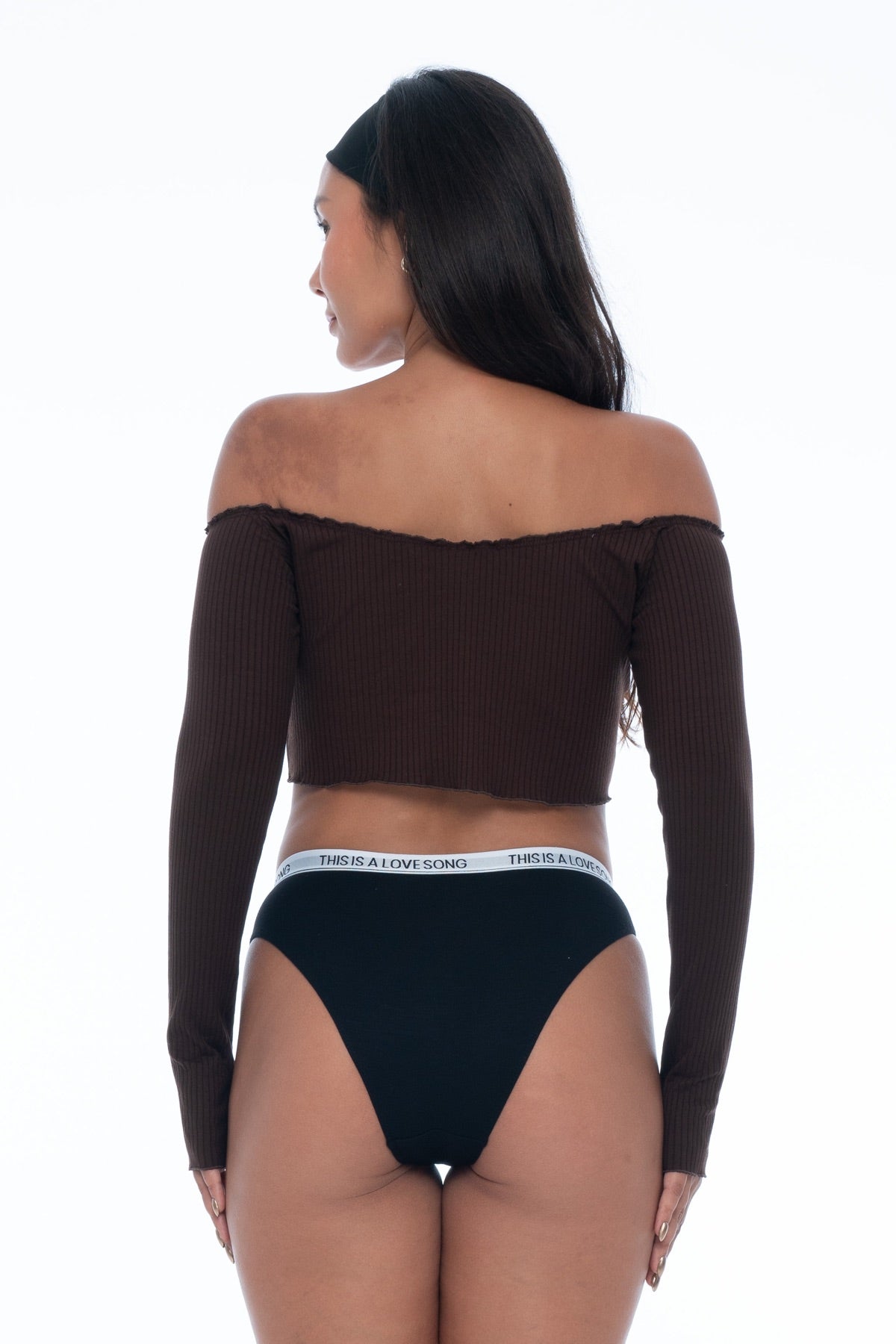 Hi-Cut Underwear  Black - essenTIALS Bali