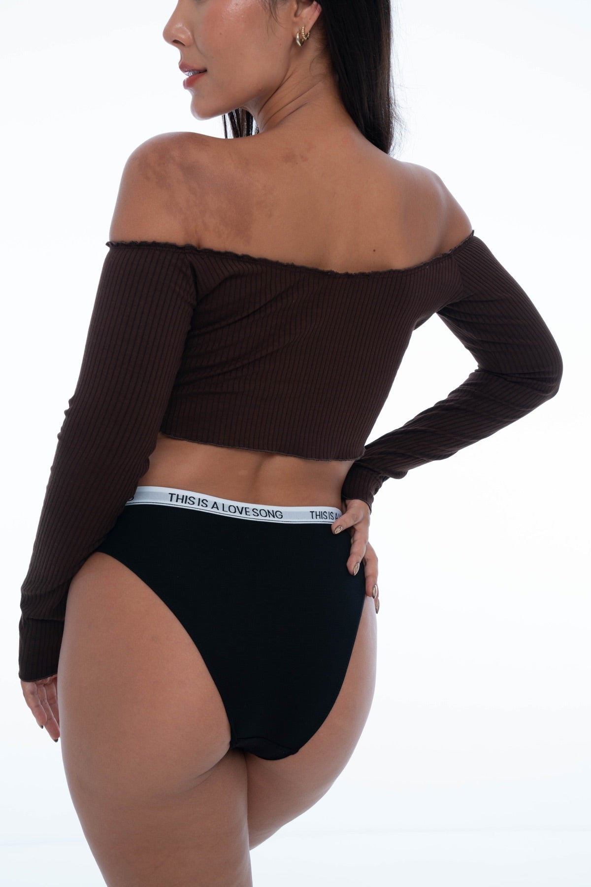 Hi-Cut Underwear Black - essenTIALS Bali