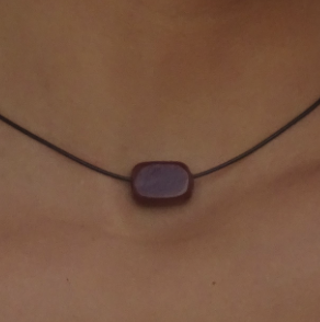 Tiny Brown Glass Rectangle - essenTIALS Bali