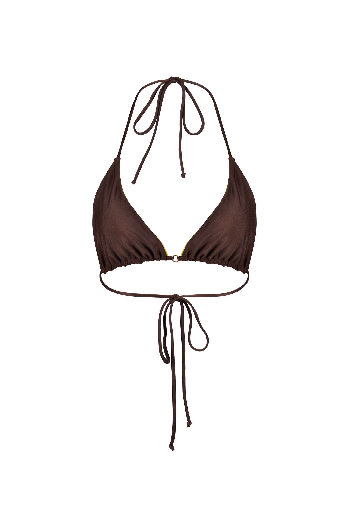 XENA TRIANGLE TOP (CHOCO LIME) - Swimwear THIS IS A LOVE SONG