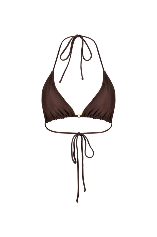 XENA TRIANGLE TOP (CHOCO LIME) - Swimwear THIS IS A LOVE SONG