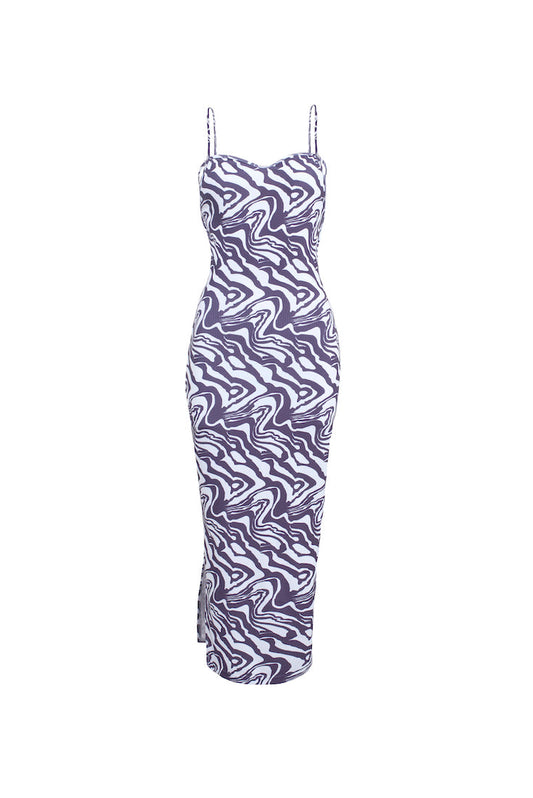 Pacific Dress Plum Psychedelic - APPAREL THIS IS A LOVE SONG