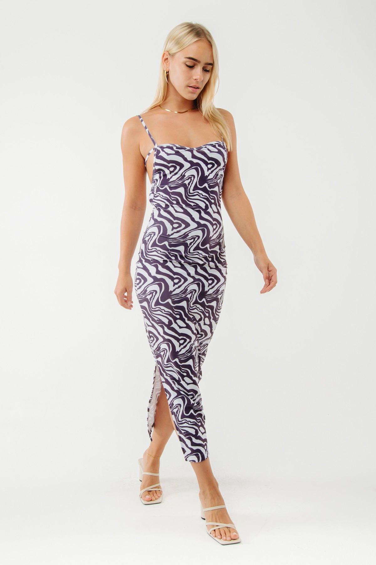 Pacific Dress Plum Psychedelic - APPAREL THIS IS A LOVE SONG