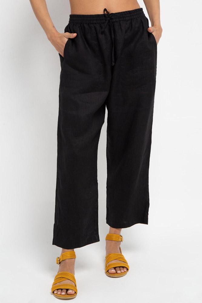 Cora Linen Pants (Midnight) - THIS IS A LOVE SONG