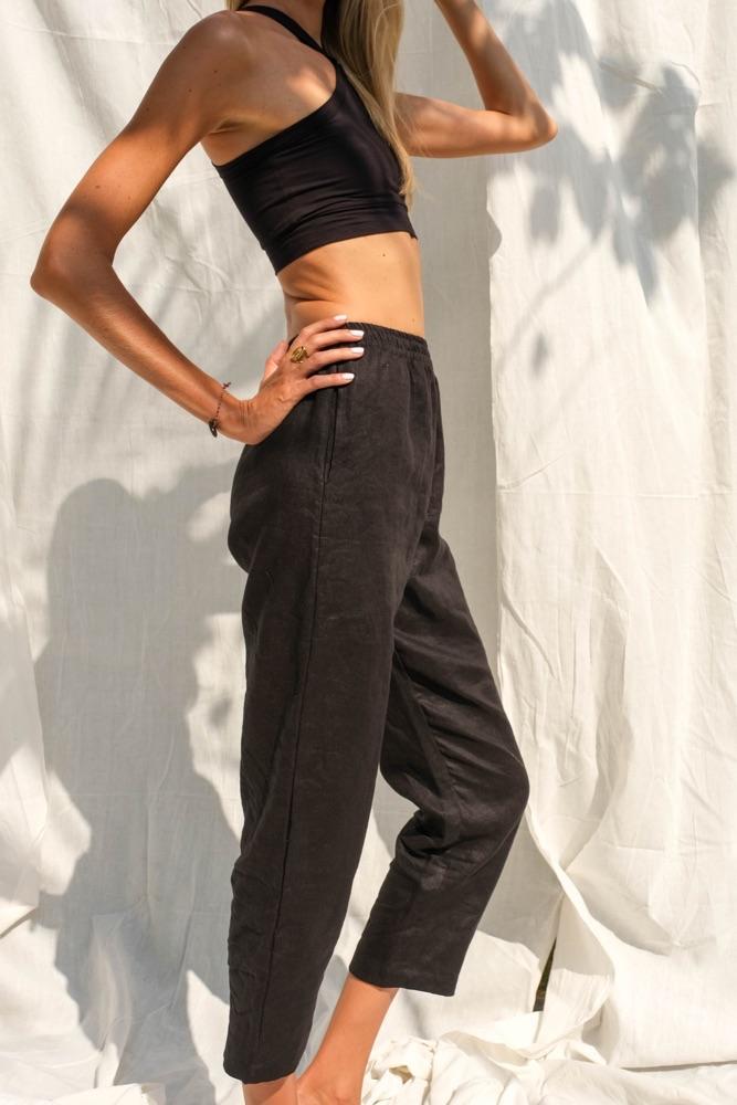 Cora Linen Pants (Midnight) - THIS IS A LOVE SONG