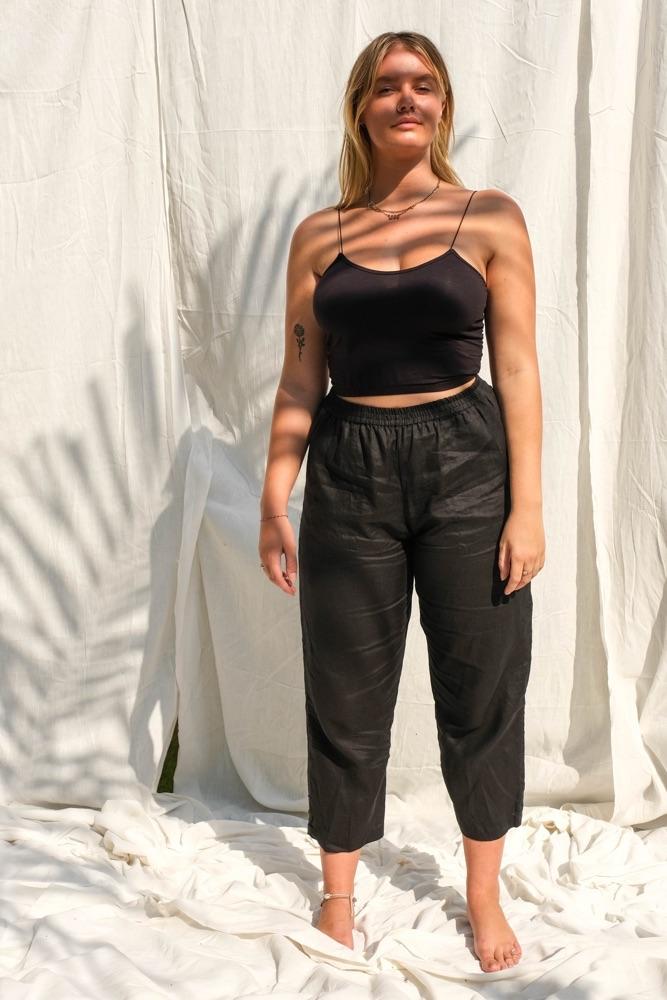 Cora Linen Pants (Midnight) - THIS IS A LOVE SONG