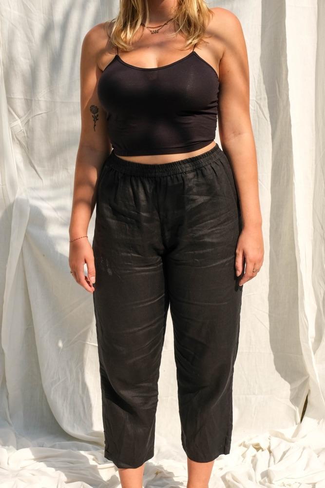 Cora Linen Pants (Midnight) - THIS IS A LOVE SONG