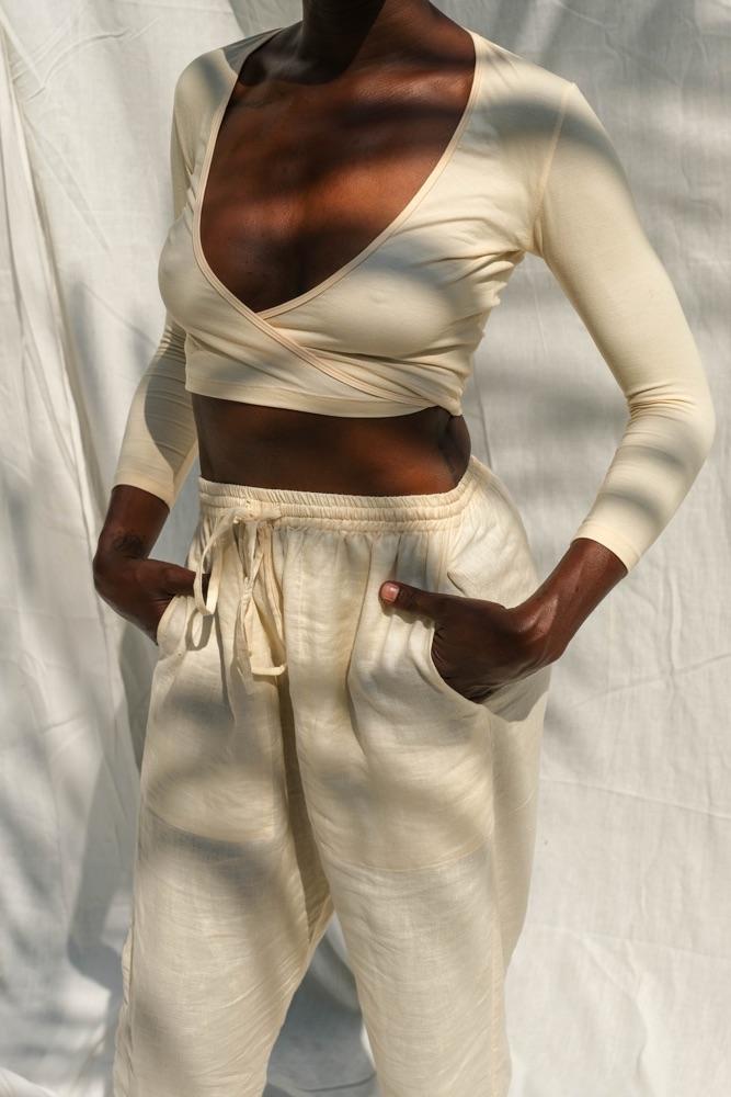 Sia Wrap Top (Buttercream) - THIS IS A LOVE SONG