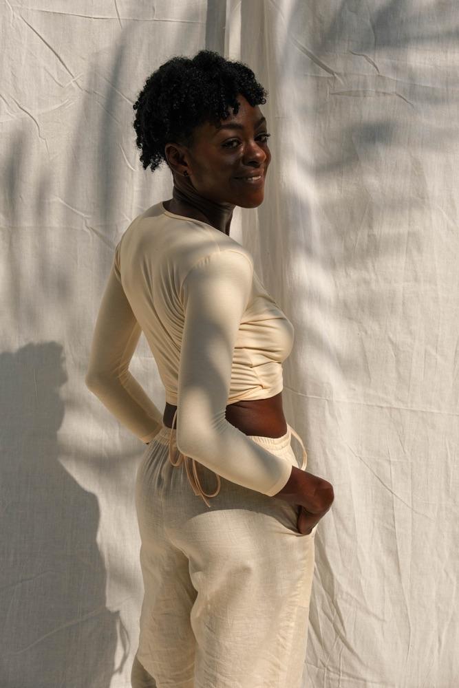 Sia Wrap Top (Buttercream) - THIS IS A LOVE SONG