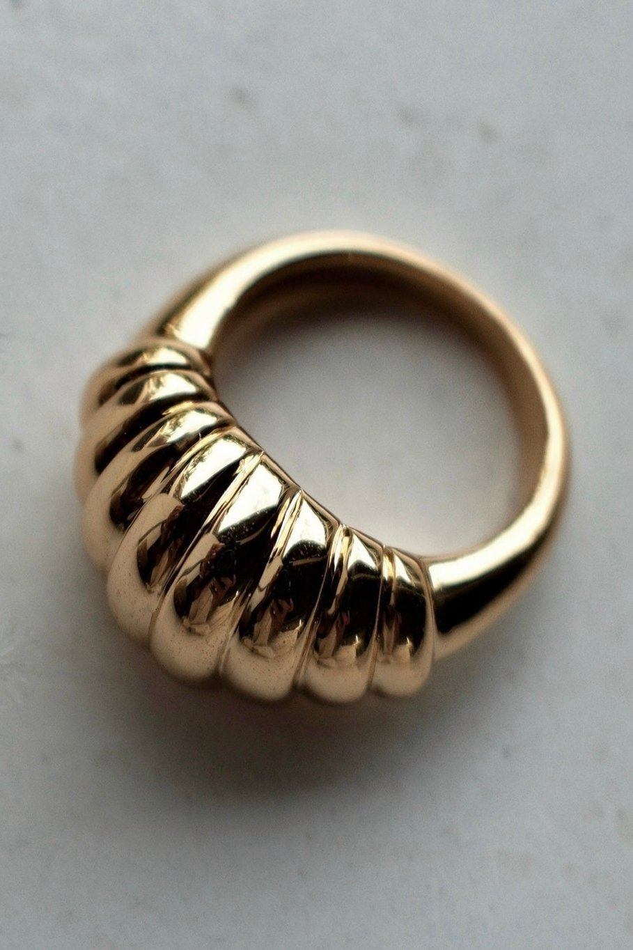 Gilded Palm - Capri Croissant Gold Ring