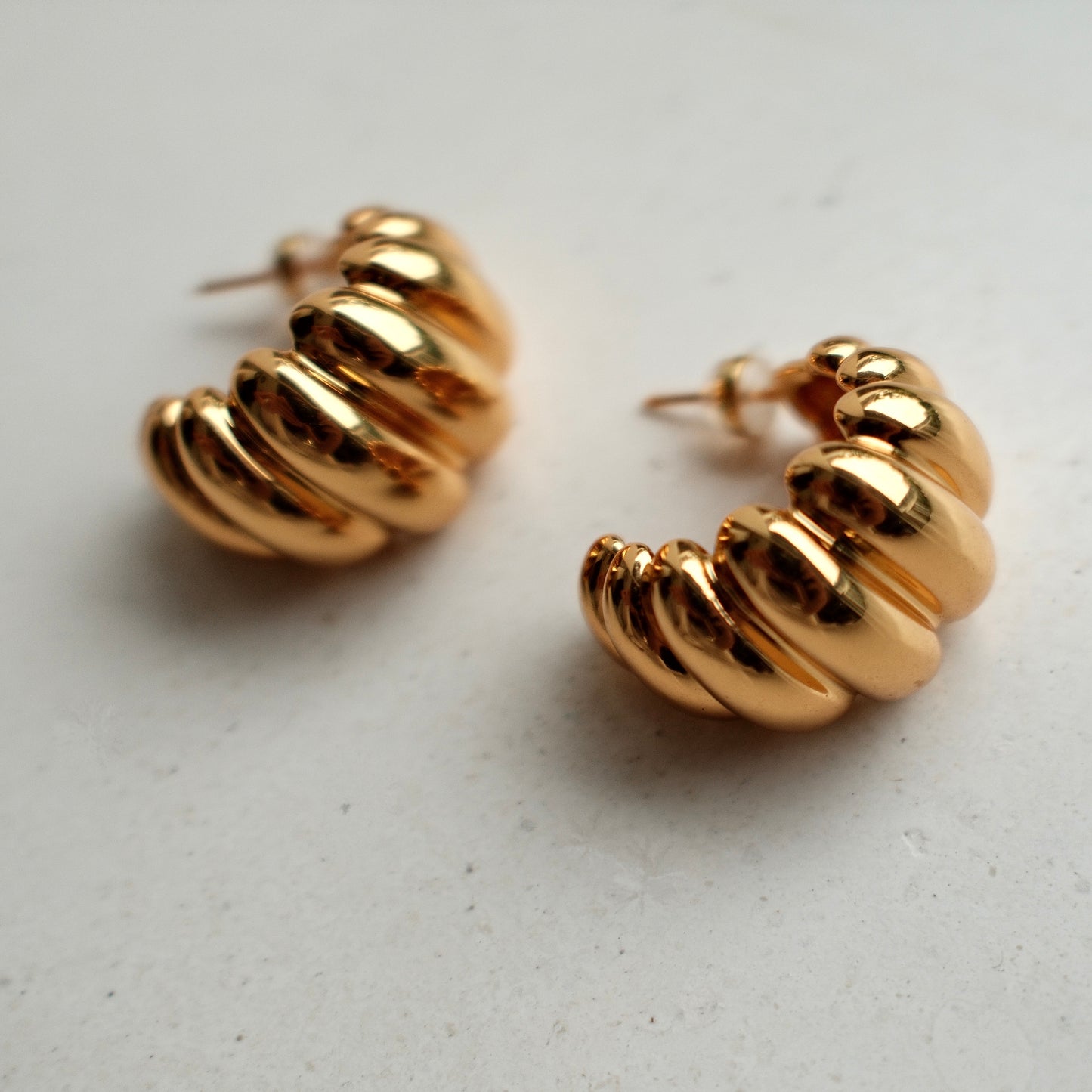 Gilded Palm - Maren Croissant Gold Earrings