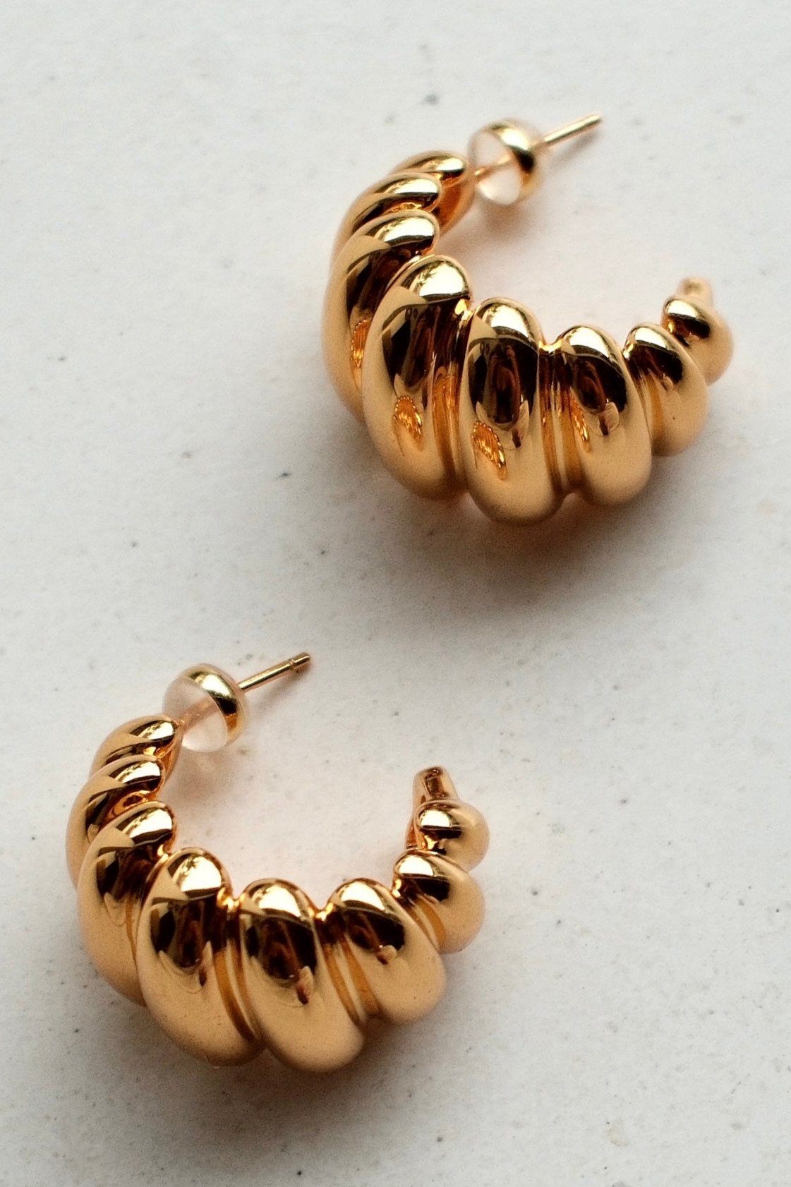 Gilded Palm - Maren Croissant Gold Earrings