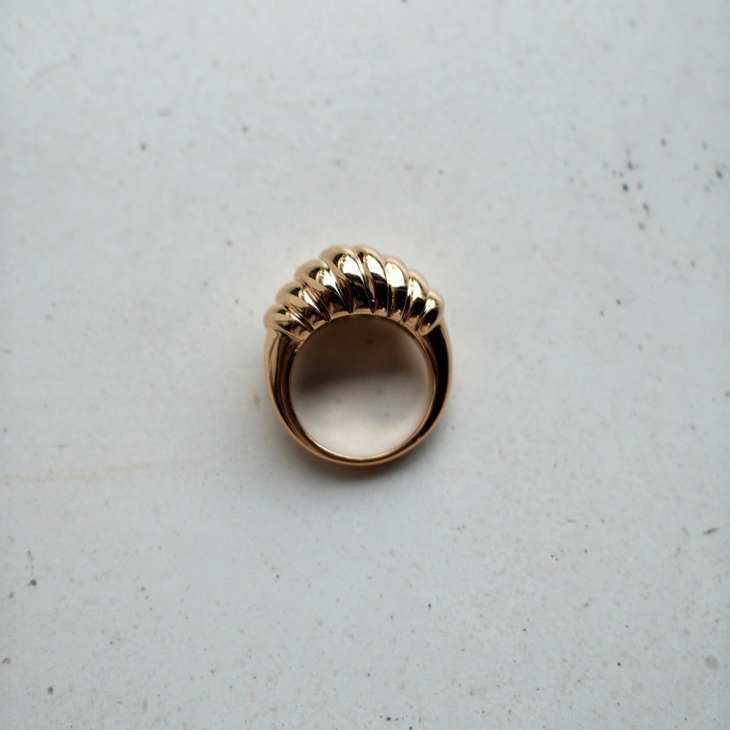 Gilded Palm - Capri Croissant Gold Ring