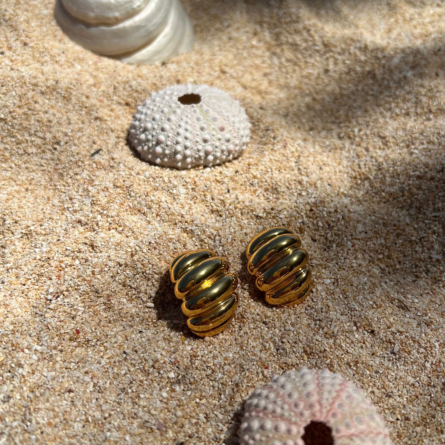 Gilded Palm - Maren Croissant Gold Earrings