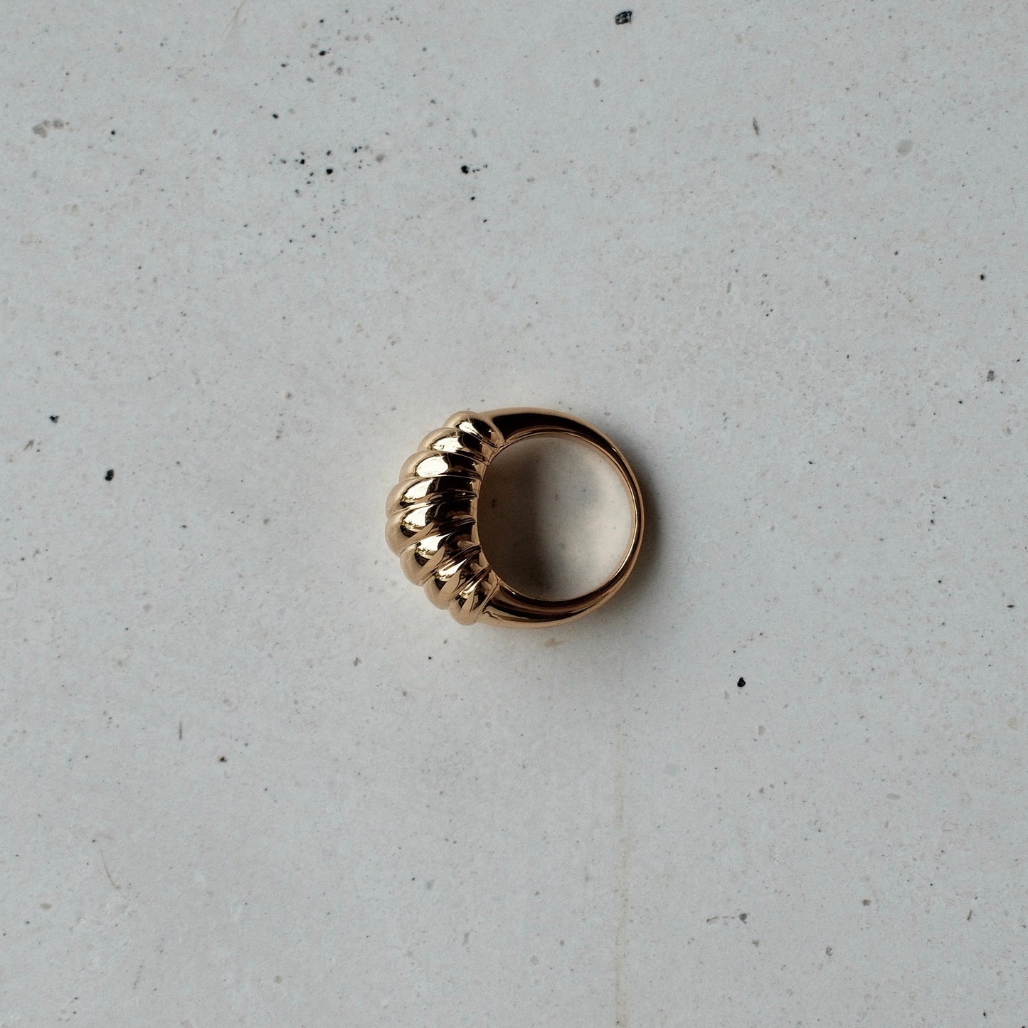 Gilded Palm - Capri Croissant Gold Ring