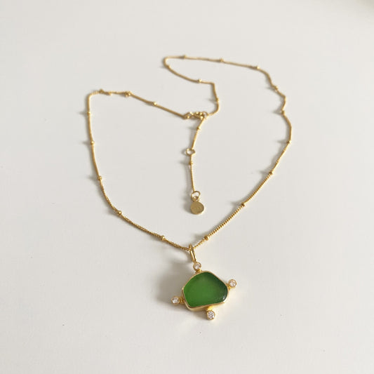 Savitri Necklace Green