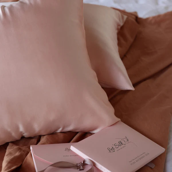 Let'Silk - Pure Mulberry Silk Pillowcases - Rose Vintage